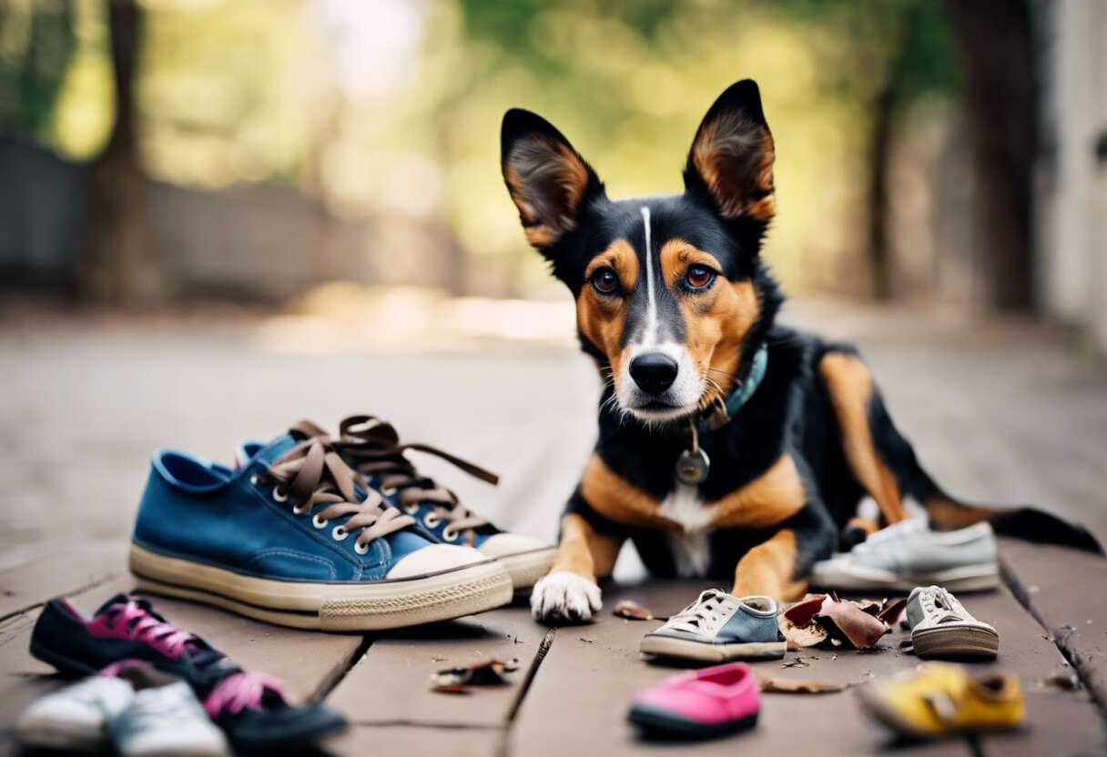 Pourquoi mon chien mange-t-il mes chaussures ? Comprendre et résoudre ce comportement