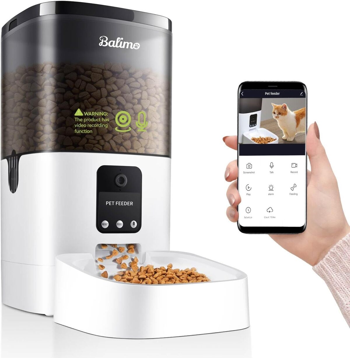 Test : distributeur de croquettes Balimo avec caméra intégrée