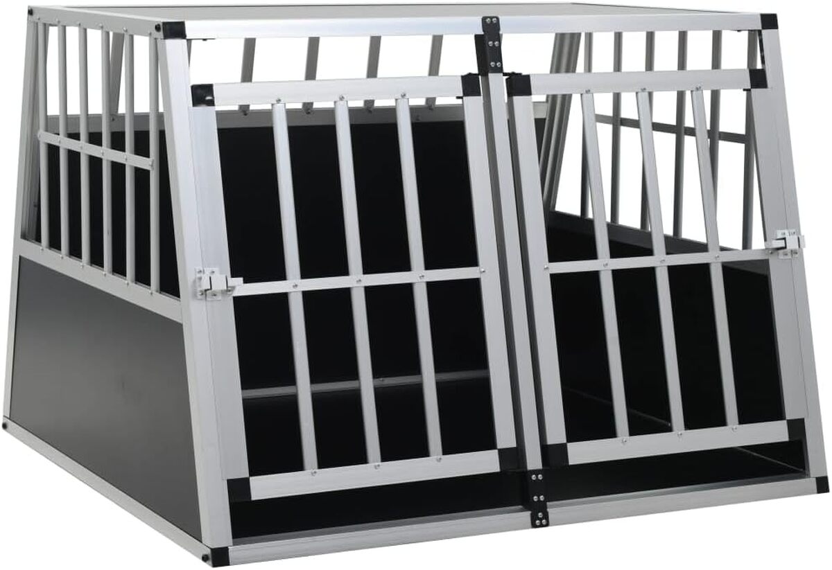 Test : cage double porte vidaXL pour chien 94x88x69 cm