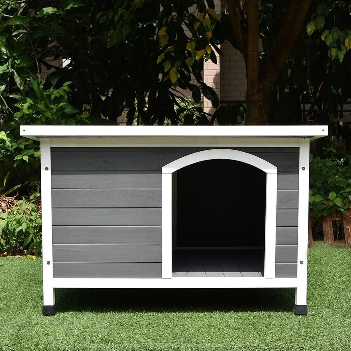 Test de la niche à chien Animal Valley : confort taille M en gris et blanc