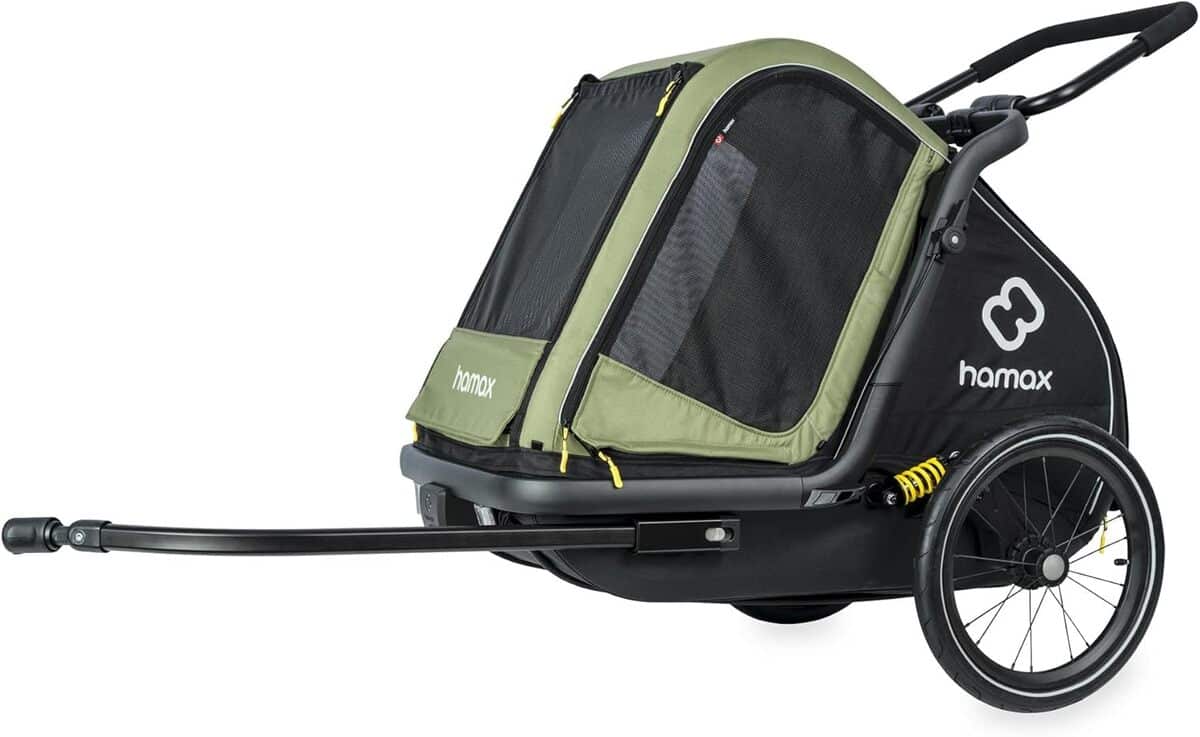 Test de la remorque pour chien Hamax Pluton