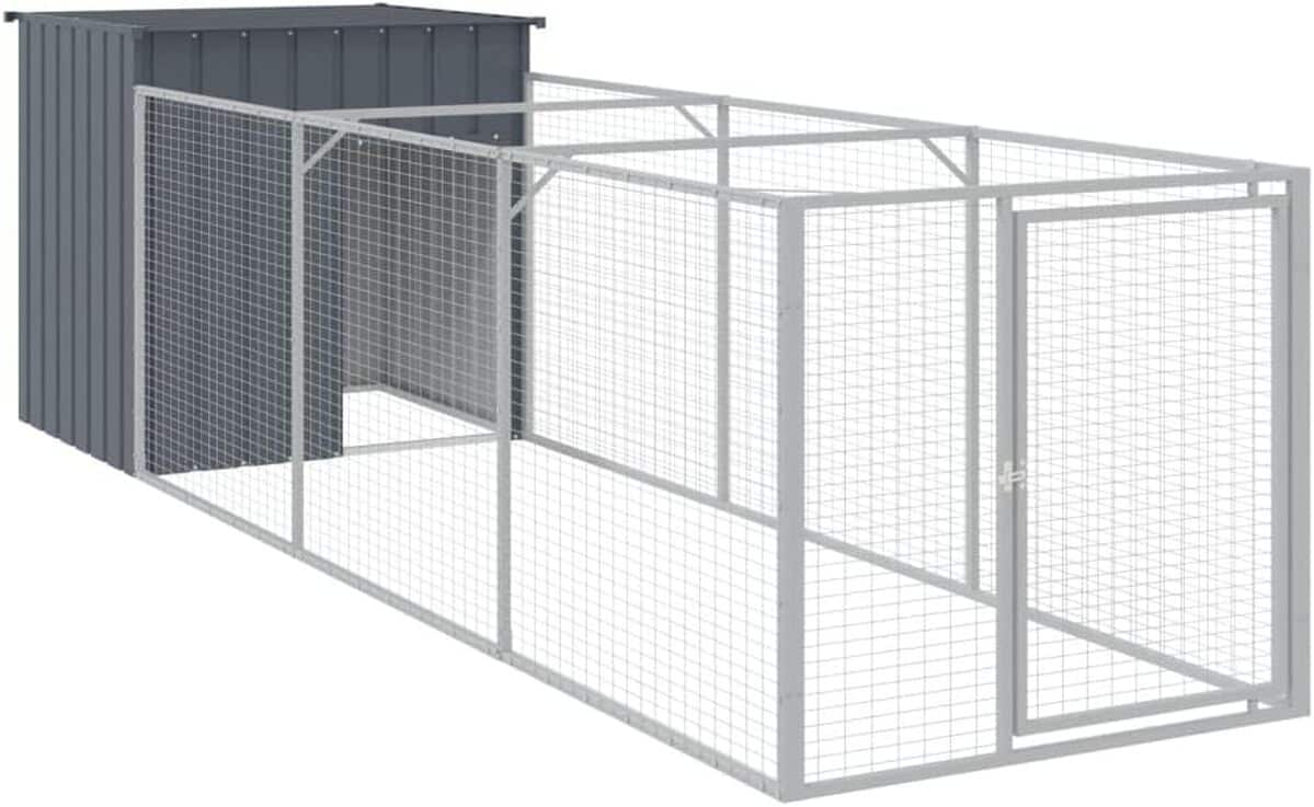 Test niche pour chien vidaXL avec cour anthracite