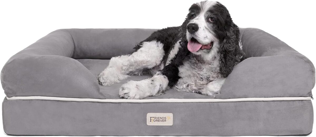 Test du lit orthopédique chien Prestige, mousse mémoire de forme