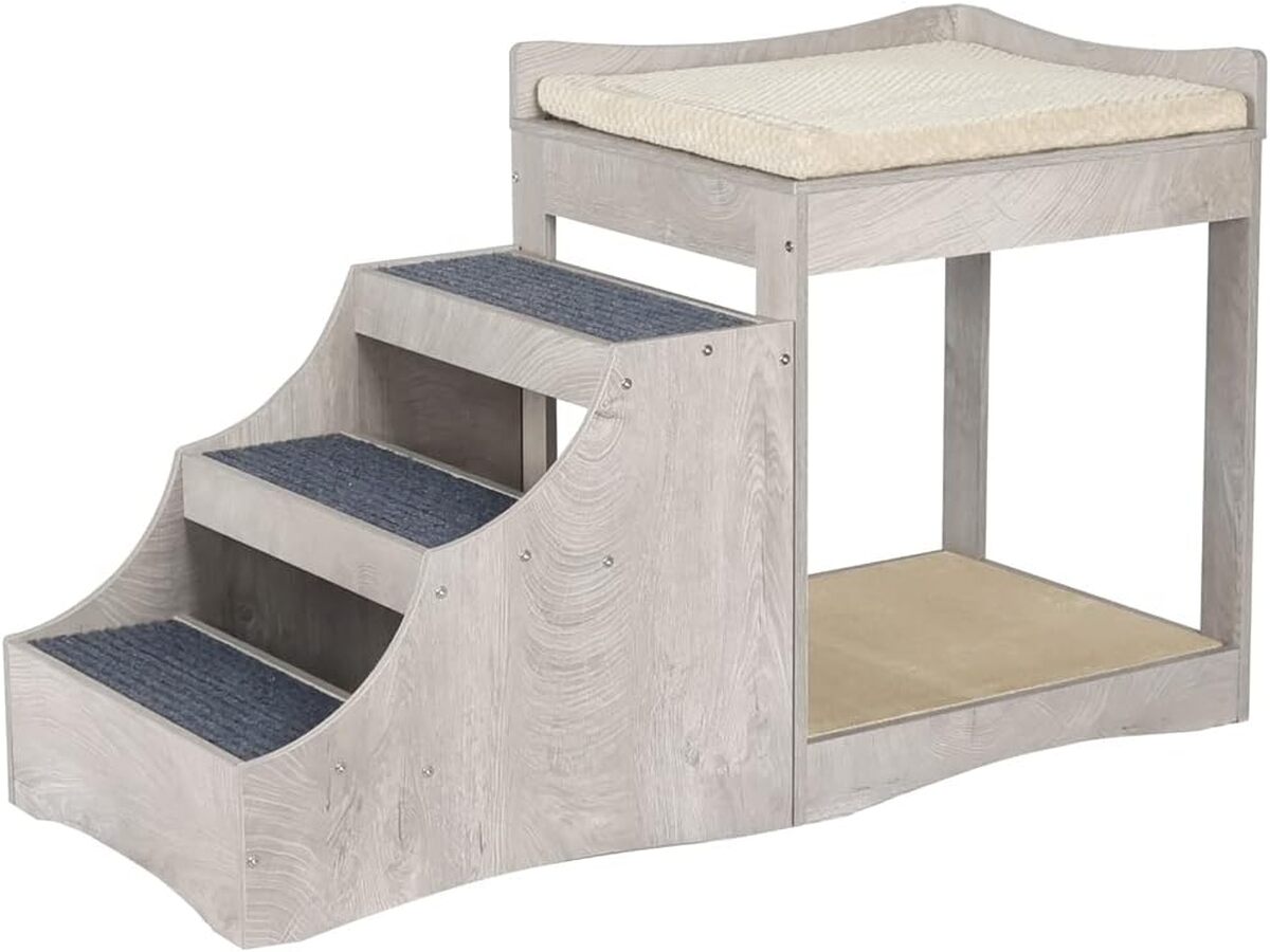 Test du lit superposé avec marche amovible pour animaux domestiques