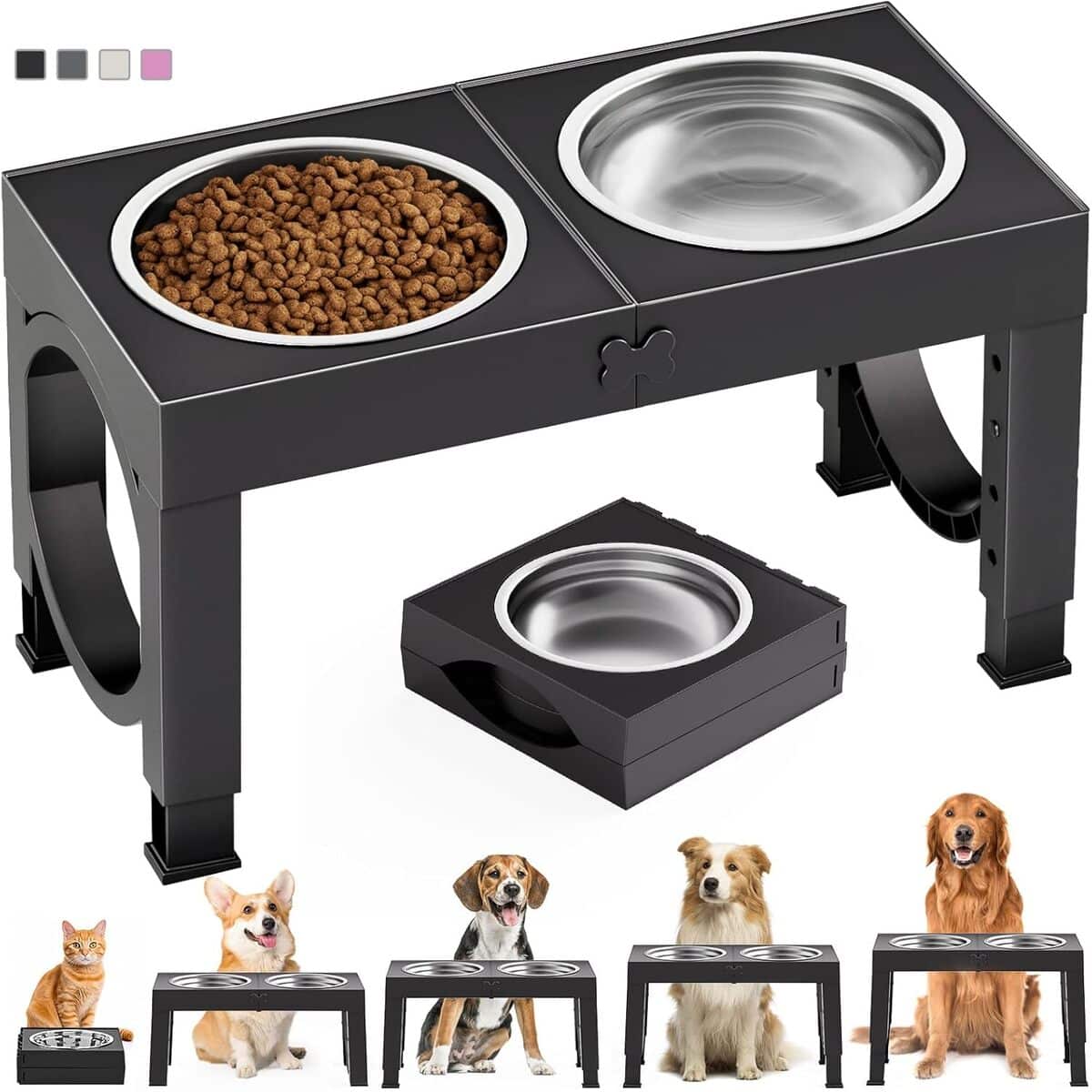 Test : gamelles surélevées réglables pour chiens - jusqu'à 35 cm