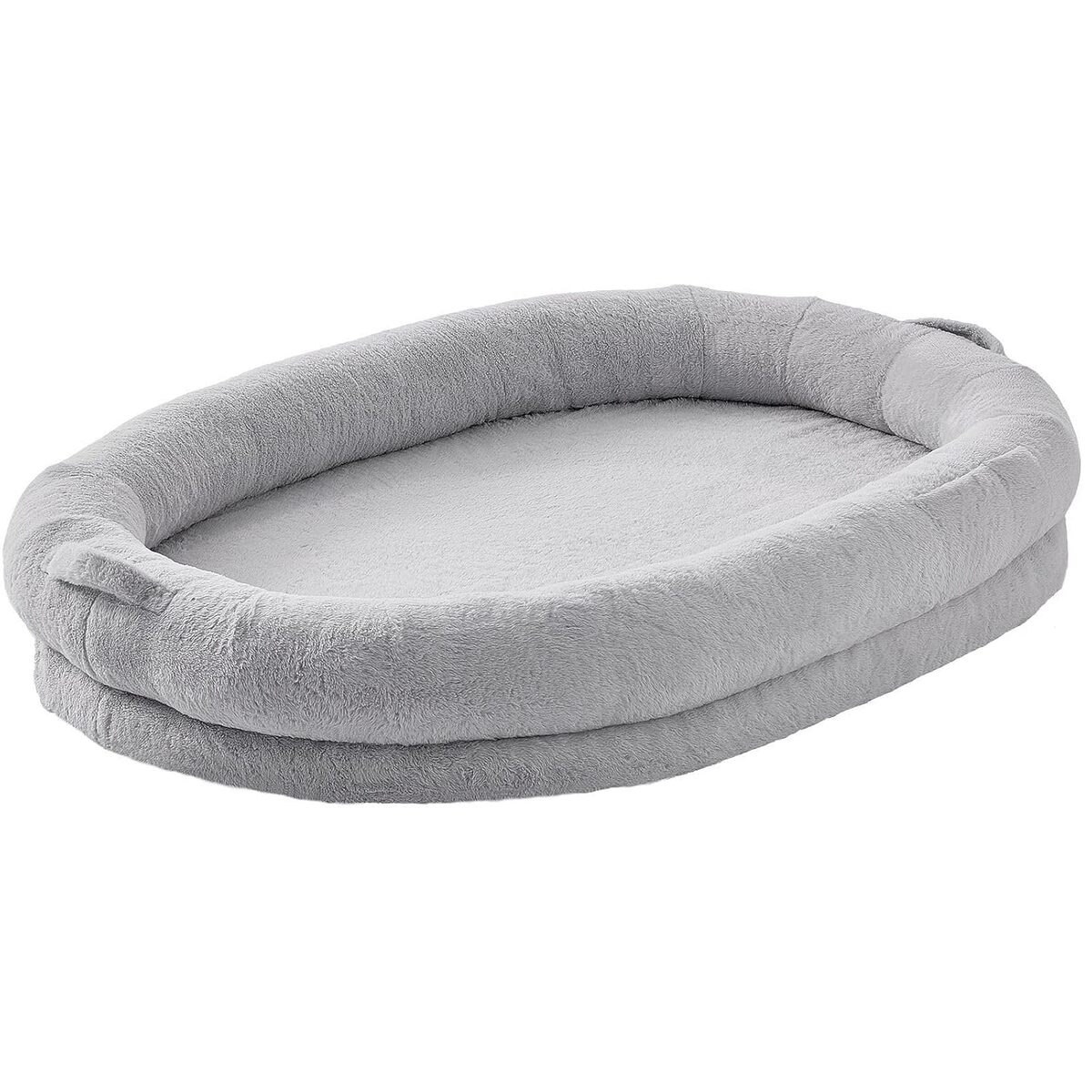 Test : lit VEVOR pour chiens et humains, confort XXL en gris clair