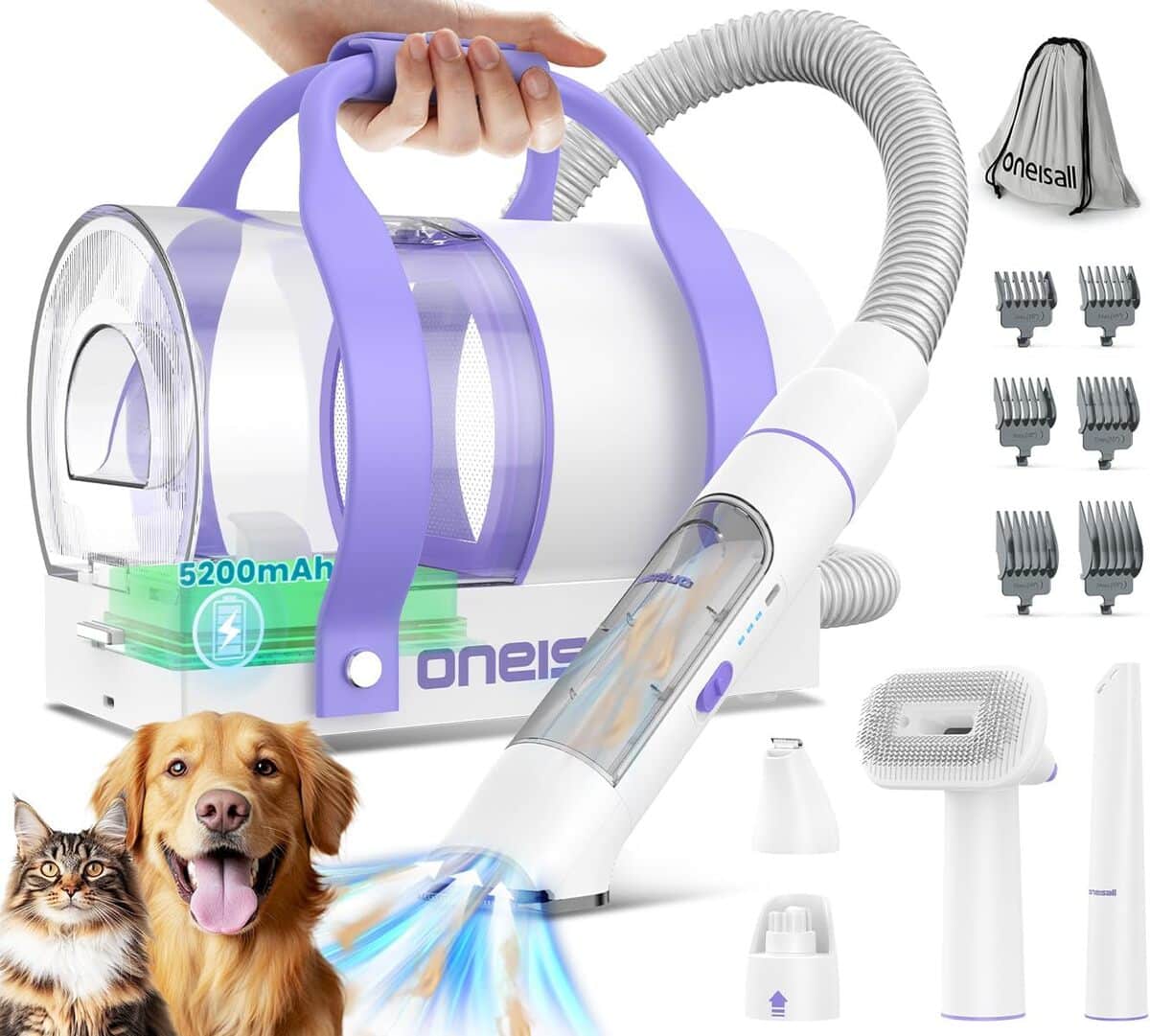 Test : aspirateur oneisall pour poils de chien et chat