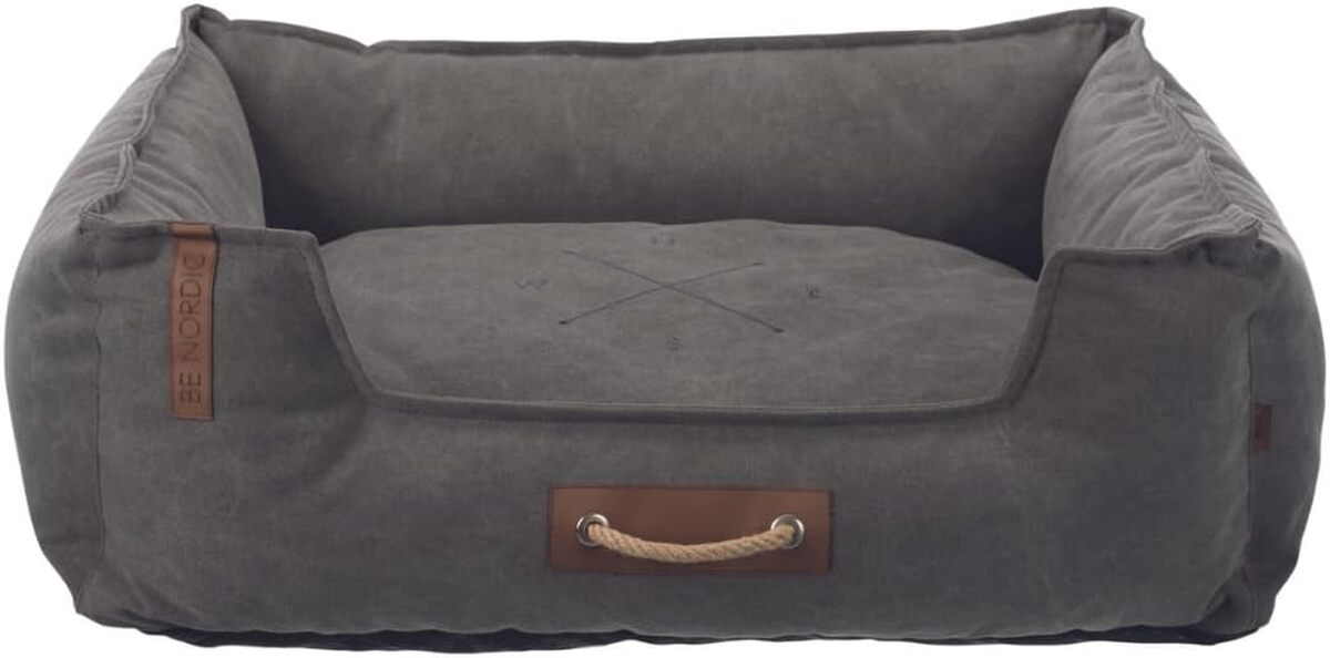 Test du lit pour chien Trixie Be Nordic gris foncé 100 × 80 cm