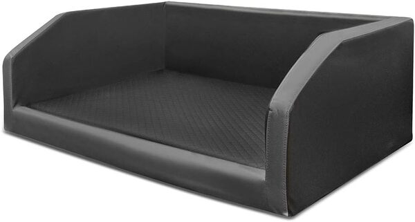 Mayaadi Home Lit pour Chien XL - Siège Auto de Qualité Supérieure - 100 x 90 x 38 cm - Couverture de Protection - Cuir Synthétique - Travel Duo