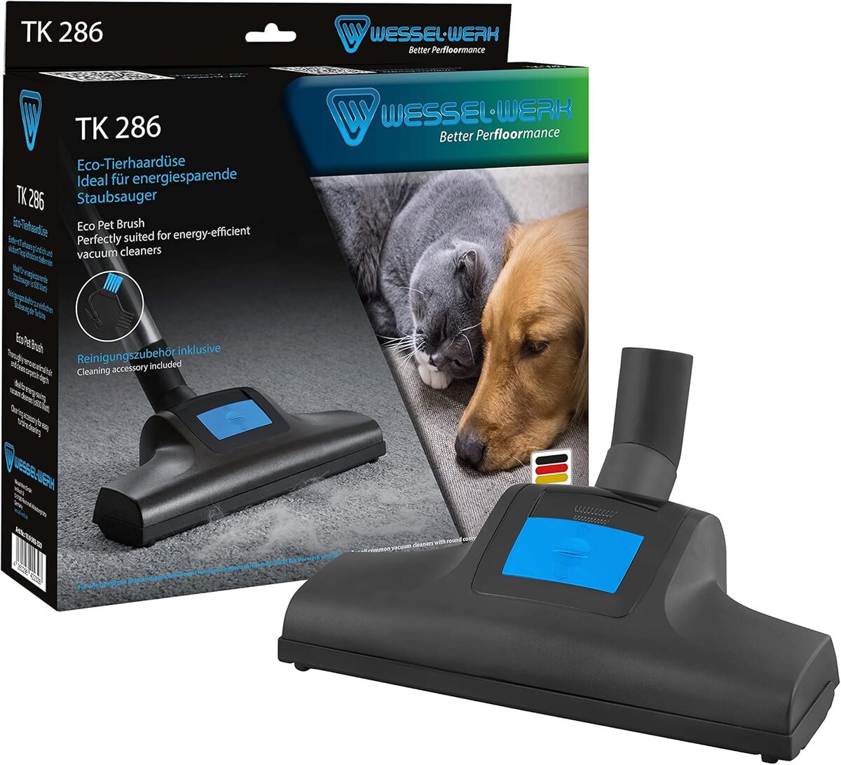 Test Wessel Werk TK 286 : brosse turbo pour poils d'animaux et allergies