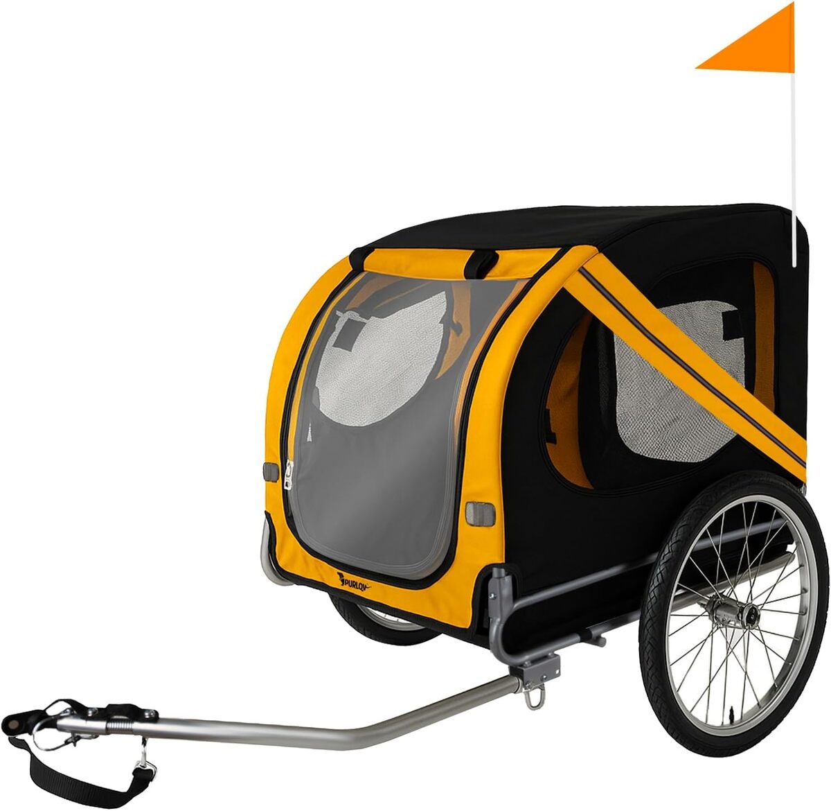 Test de la remorque de vélo pour chien Purlov 40 kg