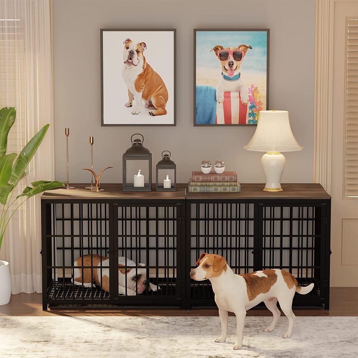Test du meuble cage pour chiens : table d'appoint moderne et pratique