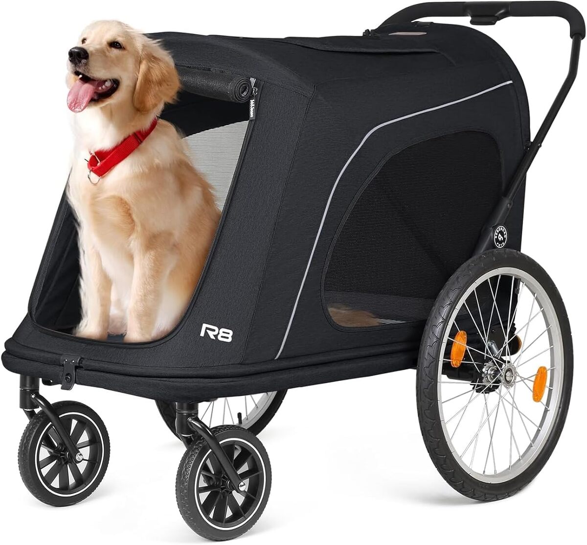 Test Beberoad Pets R8 Pro : poussette pratique pour grands chiens