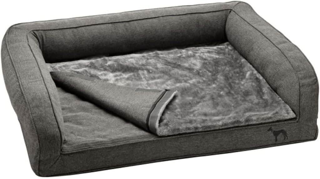 Test du canapé orthopédique Livingston Anthracite pour chien par Hunter