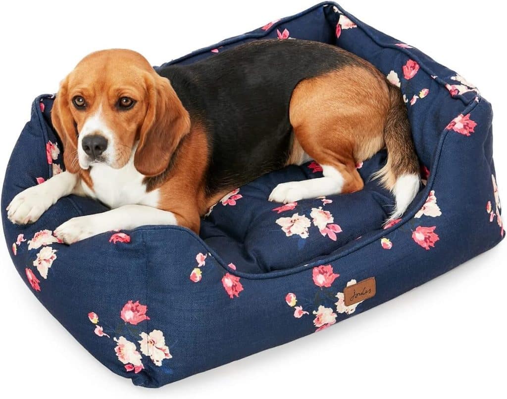 Test du lit pour chien toile douce floral 80 cm