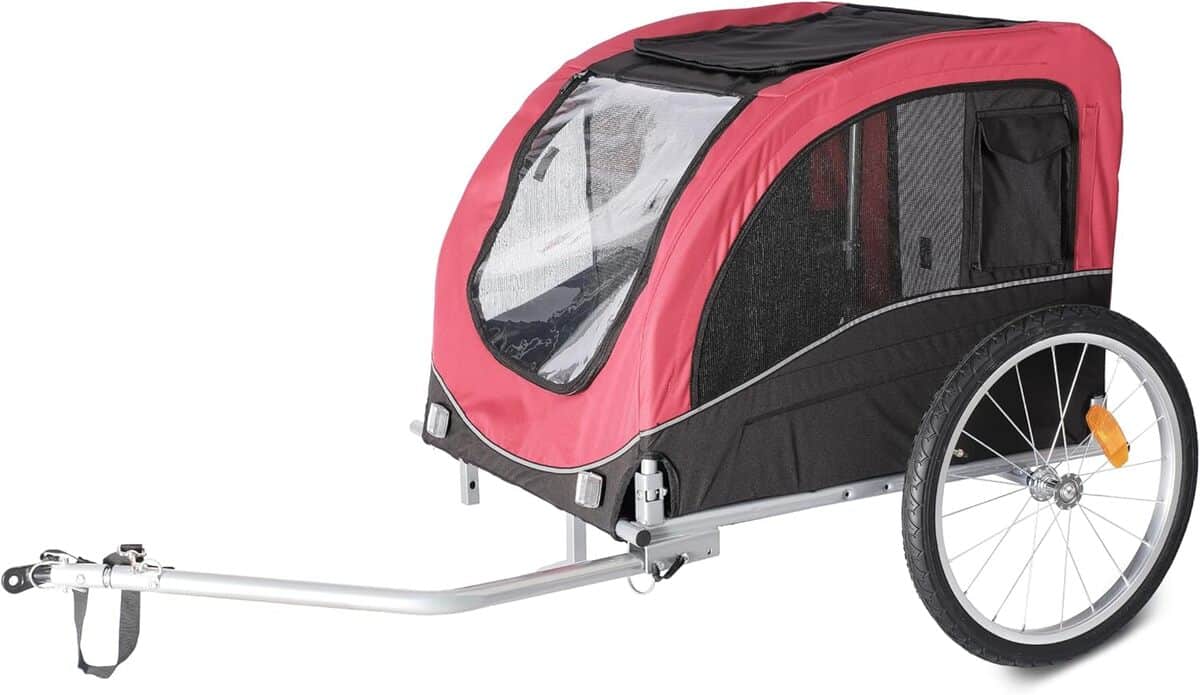 Test de la remorque à vélo pliable wuuhoo Bello pour chiens
