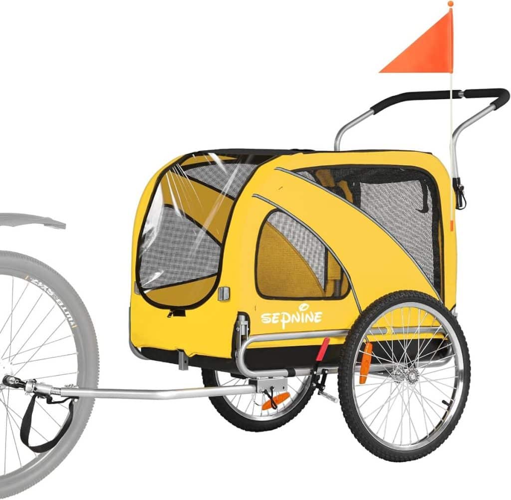 Test Sepnine & Leonpets 10202 : chariot 2 en 1 pour chien