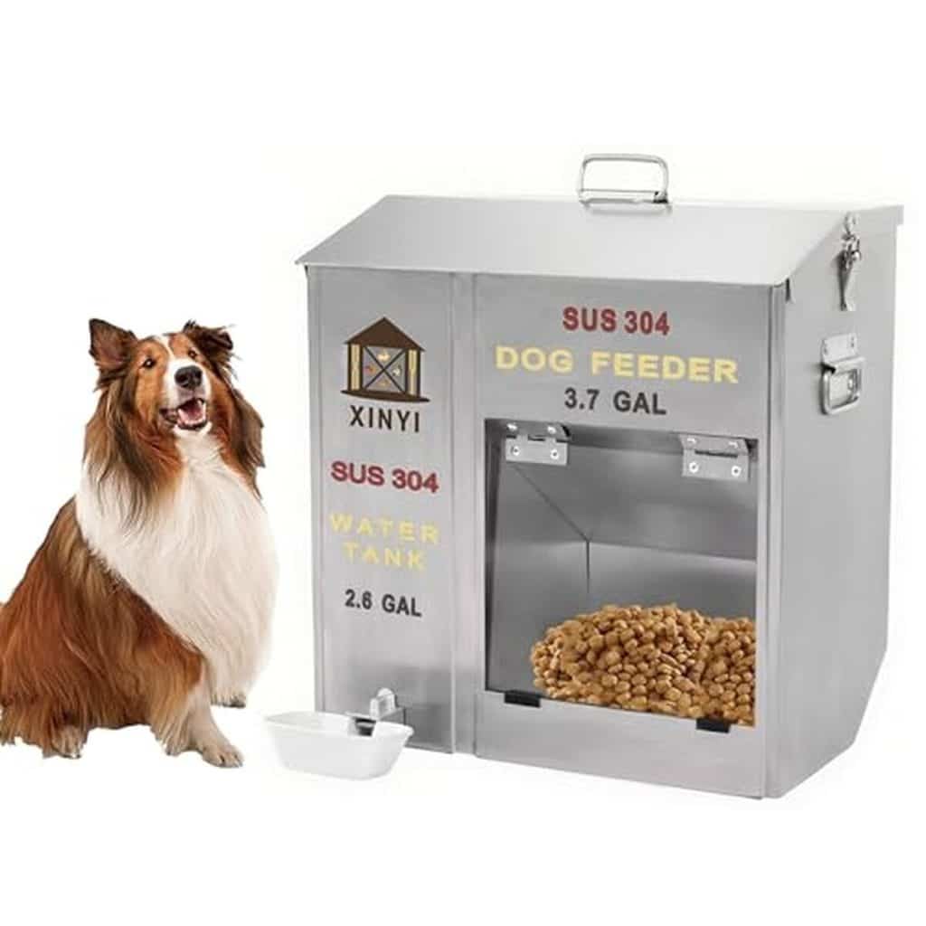 Test de la mangeoire SU304 : solution 2 en 1 automatique en inox