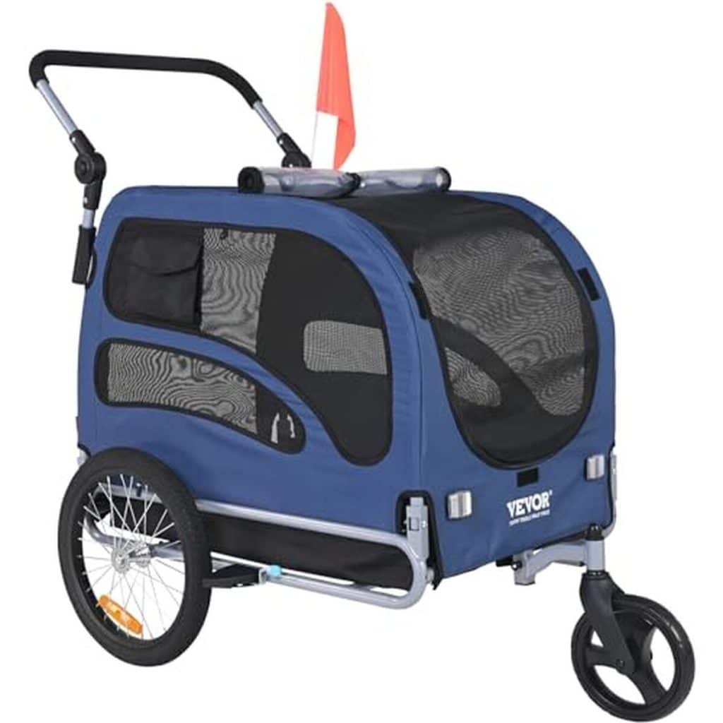 Test de la remorque de vélo chien pliable VEVOR : praticité et innovation