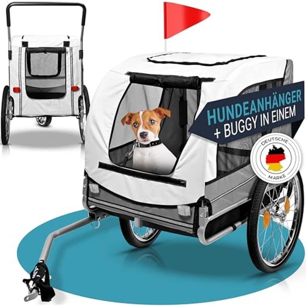 Test de la remorque pour chien PFOTENGUT® 2 en 1