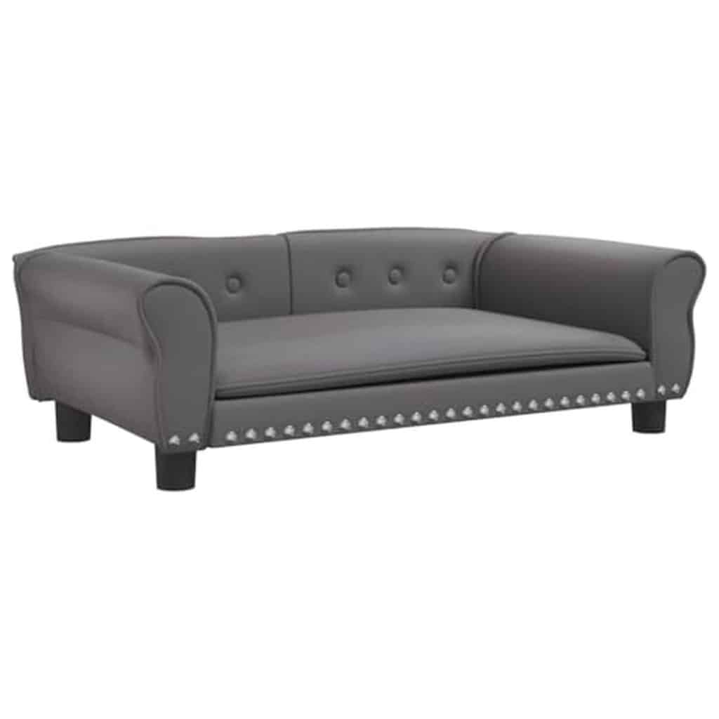 Test du canapé pour chien vidaXL en similicuir gris