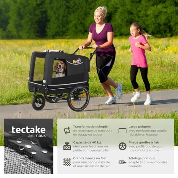 Découvrez notre test détaillé de la remorque vélo pour chien tectake 3 en 1 pliable : fonctionnalités, avantages et avis pour choisir le meilleur équipement pour votre compagnon à quatre pattes.