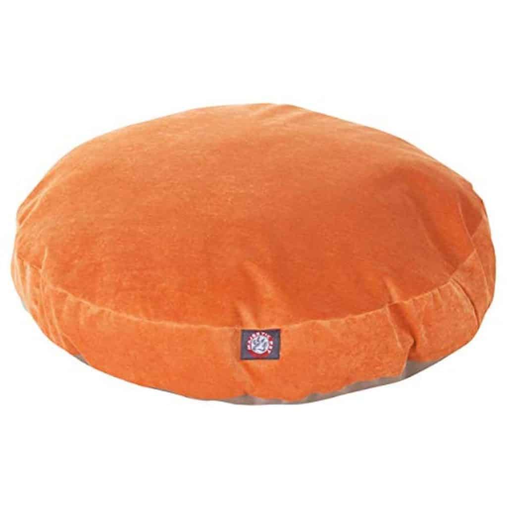 Test Du Panier Rond Grand Modèle Majestic Pet Orange Villa Collection Pour Chien