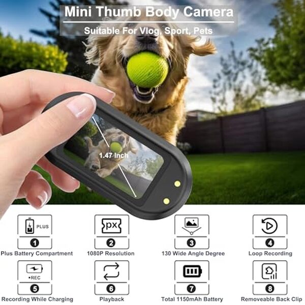 Découvrez notre test complet de la mini caméra ZOMFOM 1080p : performances, qualité vidéo et utilité pour surveiller votre domicile et vos animaux de compagnie en temps réel. 