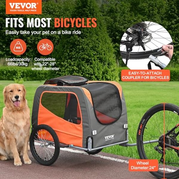 Découvrez notre test complet de la remorque vélo chien Vevor 30 kg. Modèle pliable, pratique et résistant: caractéristiques, avantages et avis détaillés. 