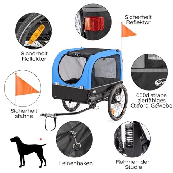 Découvrez notre test complet de la remorque CXWXC 2 en 1 pour chien. Parfait pour le vélo et le jogging, cet accessoire allie confort, sécurité et praticité pour vos sorties avec votre animal. 