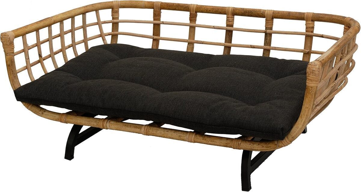 Avis sur le panier XL en rotin pour animaux avec coussin