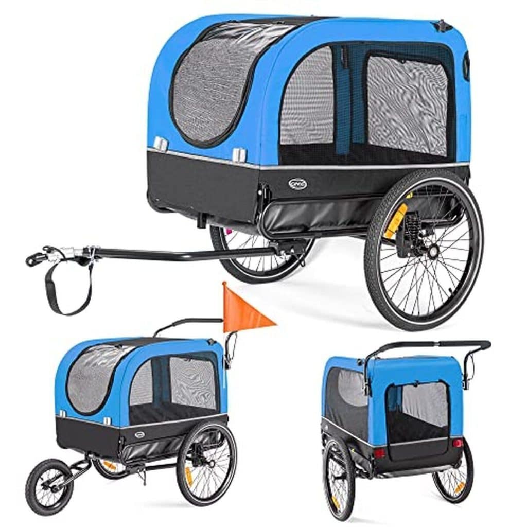 Test de la remorque CXWXC pour chien 2 en 1 : vélo et jogging