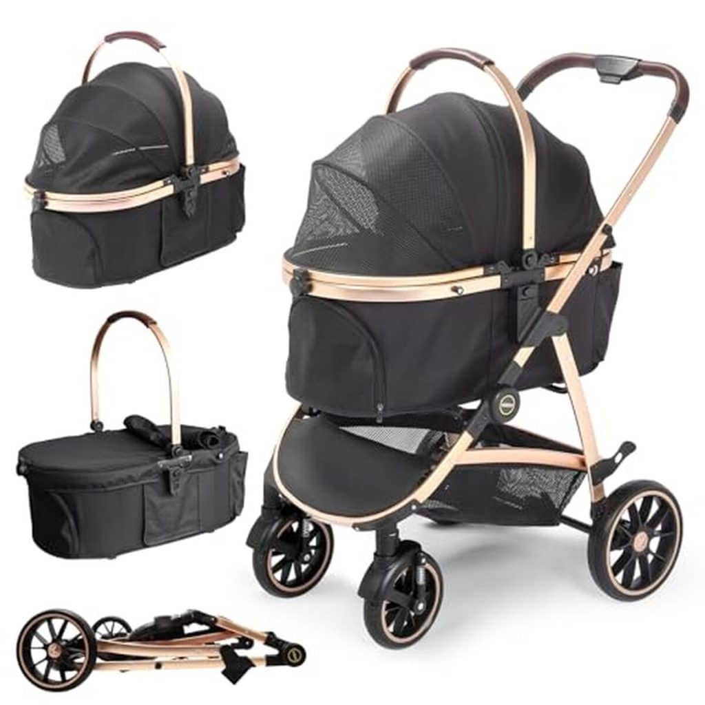 Test : poussette pour chien DAISTERN 4 en 1, jusqu'à 25 kg