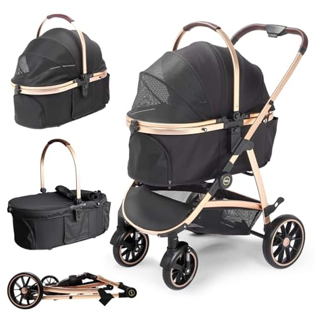 Test : poussette pour chien DAISTERN 4 en 1, jusqu'à 25 kg