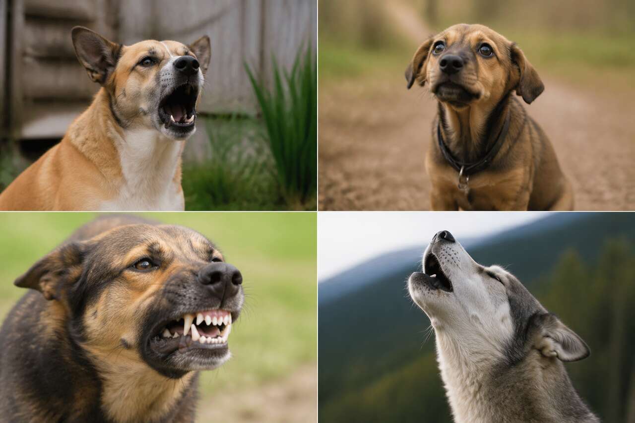 Vocalisations: aboiements, gémissements, grognements, hurlements Vocalisations: aboiements, gémissements, grognements, hurlements