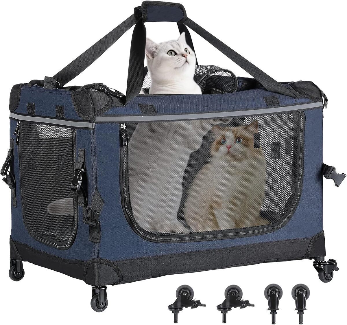 Test du sac de transport PEGIC pliable à roues pour animaux