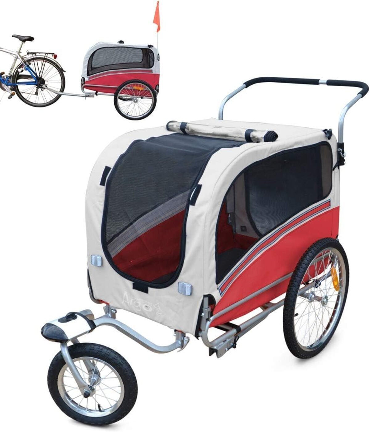 Test : remorque à vélo et poussette PAPILIOSHOP Argo pour chien